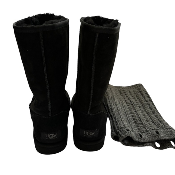 UGG Tularosa Route Detachable Knit Boots in Black (Women's) size 8 Black/Gray - Picture 6 of 13